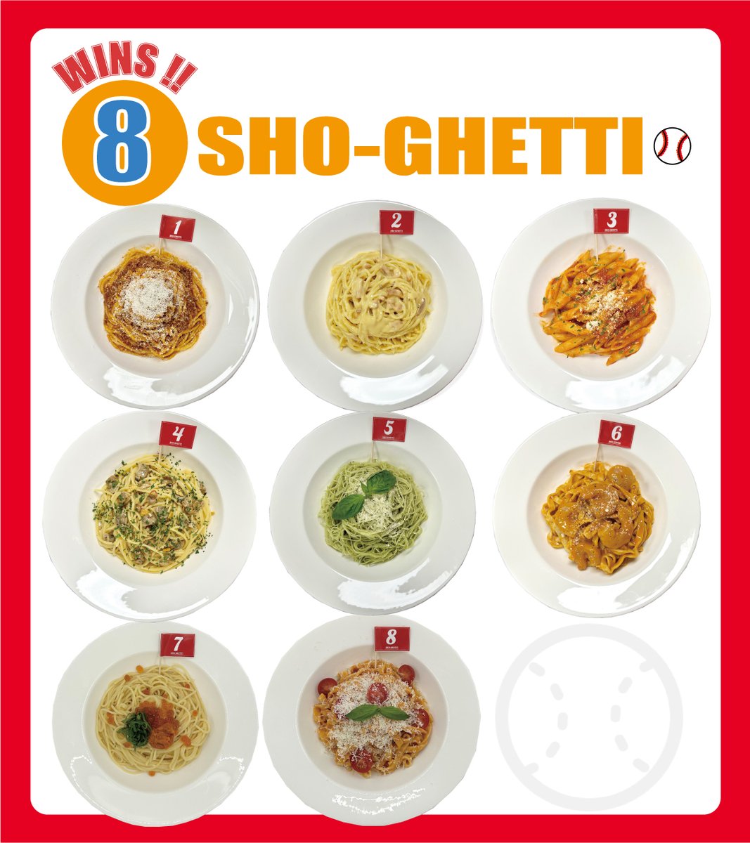 ns_welna's tweet photo. 大谷選手、ナイスピッチング⚾
今シーズン8勝目
🍝🍝🍝🍝🍝🍝🍝🍝
#SHOGHETTI

/
次のパスタは何にしよう…🤔
おすすめのパスタメニューをぜひコメントで教えてください🍝✨
\

#大谷翔平 #日清製粉ウェルナ
#ShoheiOhtani #Welna https://t.co/4vbRUiKD1m