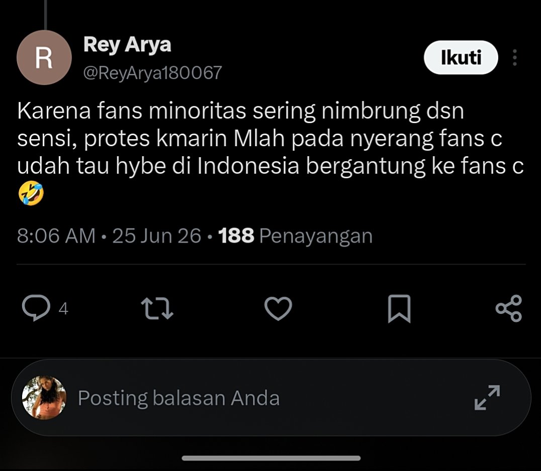 Rismoto09's tweet photo. @ketukwr nih satu lagi dari ratusan tweet kebencian, gaktau di fans C apa akgae nya wkwk https://t.co/0CklpjlMwY