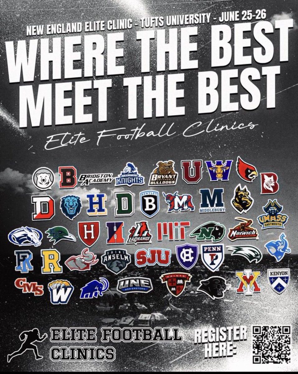 JacksonEichen77's tweet photo. Looking forward to competing tomorrow at the New England Elite Camp at Tufts University. Grateful for the opportunity to learn, compete, and get better alongside some of the top talent in New England.

@Coach_Boria @PactPerformance @CoachFielding @sixstarfootball @GardnerCousins1 https://t.co/cAYBs3Lt8O