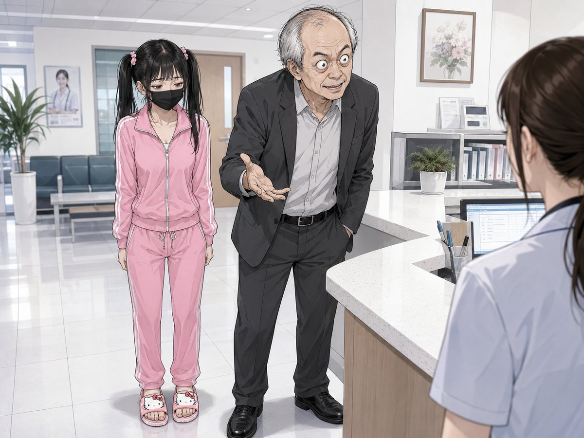 drpanda8888's tweet photo. 【他人の保険証で受診？】
若い中国人女性のオンライン予約が入った。

登録された個人情報を見る限り、日本在住らしいことは分かる。
しかし、それ以外のことはほとんど分からない。

予約時間どおり、その女性は来院した。

ボーッとした視線。
痩せた体。
そして隣には、白髪混じりの男性が立っていた。

タナカ（仮）と名乗るその男は、こう言った。

👴「この子、日本語が話せないので、僕が通訳します」

なるほど。

👩「では、保険証かマイナンバーカードをお願いします」

看護師が、いつも通り受付の手続きを始める。

すると──

👴「あ、僕の保険証があるんで、それでお願いします」

👩「……え？」

👴「ダメですか？」

ダメに決まっている。

他人の保険証で受診することは、当然ながら認められない。

タナカ（仮）と名乗る男は、日本語を聞く限り日本人に見えた。
それなのに、当然のように自分の保険証を出してくる。

この時点で、かなり不自然だった。

👩「……なにか、本人確認できるものはありますか？」

👴「ああ、在留カードがあります」

ひとまず、本人確認はできそうだ。

しかし、そこでさらに違和感が深まる。

👩「……？
あの、オンライン予約の情報と全然違うんですけど。
これ、どなたの情報ですか？」

👴「ああ、予約した情報は、私のです」

👩「……え？」

画面に表示された情報は、たしかにタナカ（仮）の保険証情報と一致していた。

他人の保険証。
他人の個人情報。
本人からは、話を聞けない。

怪しさのロイヤルストレートフラッシュである。

このまま診療したら、こちらが国からとんでもないペナルティを食らう可能性すらある。

「これでは診られません」と伝えようとした、その時だった。