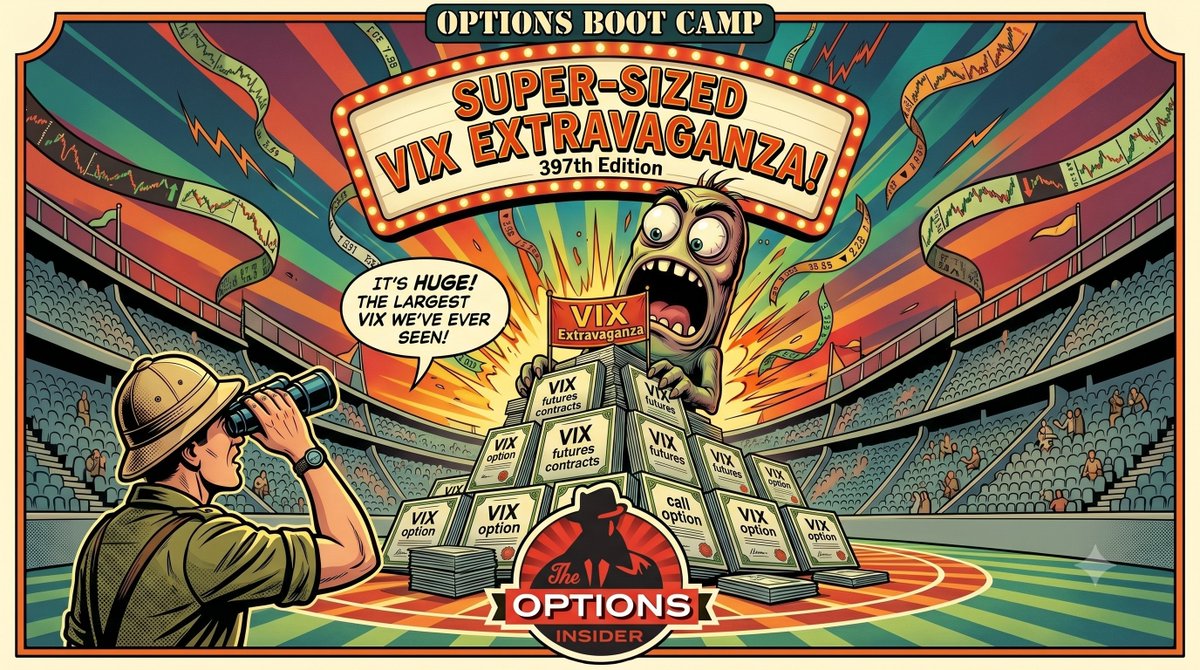 Options's tweet photo. @RussellRhoads joins us for an extended deep dive into the VIX, VIX futures, VIX options, volatility ETFs, contango, backwardation, common trading mistakes and much more on "Options Boot Camp 397: Super-Sized VIX Extravaganza."

Listen to this episode on your favorite podcast platform including YouTube:  
▶️https://t.co/kuyNEvGsLw

And subscribe to the full Options Insider Radio Network on your favorite podcast platform: 
🍎Apple: https://t.co/PxeG60P9h2
🎧Spotify: https://t.co/9atNj6GUpU