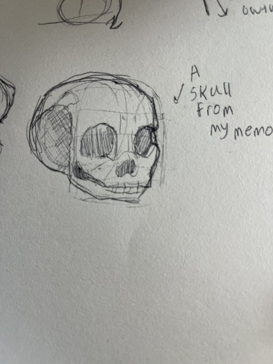 MoonLoveNom's tweet photo. One without reference and the other one with reference #art #artstudys #skullart https://t.co/ZsuquPdgMK