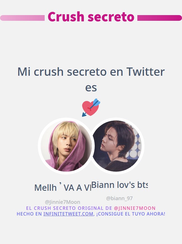 Jinnie7Moon's tweet photo. M copio, mi crush secreto en tw es
@biann_97

➡️https://t.co/ZtKGWHpAON https://t.co/X5IigZuYvN