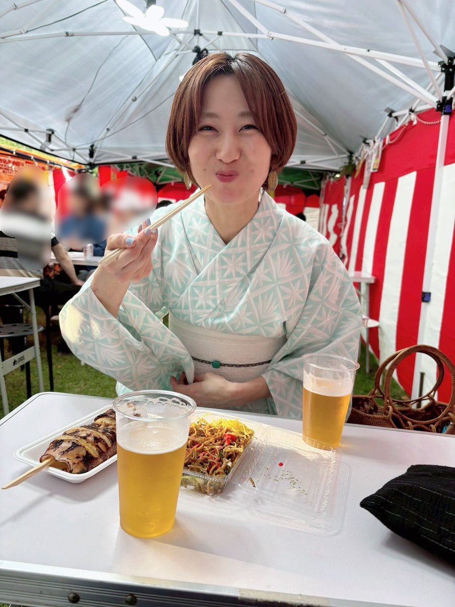 n_nancy7's tweet photo. 6月に入ってから、もう3回浴衣着てる👘
浴衣でビアガも行きたいなー！ https://t.co/B7tx7OCw9H