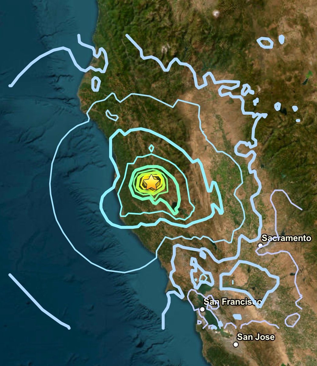 BackpirchCrew's tweet photo. The Earth just experienced FOUR significant earthquakes in a single day.

First, it was a Magnitude 5.6 in California’s Redwood Valley.

Then, 7 hours later, a devastating “double” quake inflicted massive destruction in northern Venezuela. The first one at Magnitude 7.2, followed by an even larger Magnitude 7.5 only 39 SECONDS later.

Finally, a mere 25 minutes after the Venezuela twins, a Magnitude 6.9 marine earthquake struck offshore of Kuji, Japan.

Very rare to see this much seismic activity across the globe in such a short period of time.