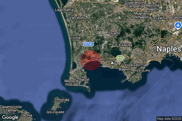 UltimiTerremoti's tweet photo. Terremoto 04:17:52 M3.6 epicentro "Campi Flegrei"  https://t.co/UNtMsZSChR https://t.co/Uo1u6HP8Sl