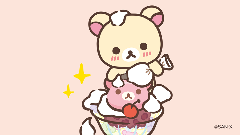 rilakkuma_gyr's tweet photo. 🍓5のつく日はコリラックマの日🍓 

クリームたっぷりあんみつ♡ https://t.co/Z2zO4owpnB