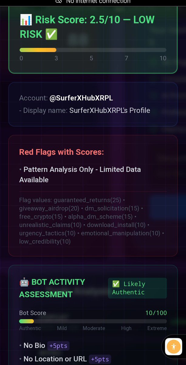 Ojboy2001's tweet photo. Good morning 

Just ran a scan on @AgenticBro11 and got some valuable insights. Regularly checking and monitoring projects is an important step in staying informed and protecting your assets.

Don't leave your wallet security to chance  scan, verify, and stay ahead.

 Scan
 https://t.co/PoXFkGddZ3

TG 
https://t.co/zIOIbk7SFY

Stay informed. Stay secure. Stay safe.