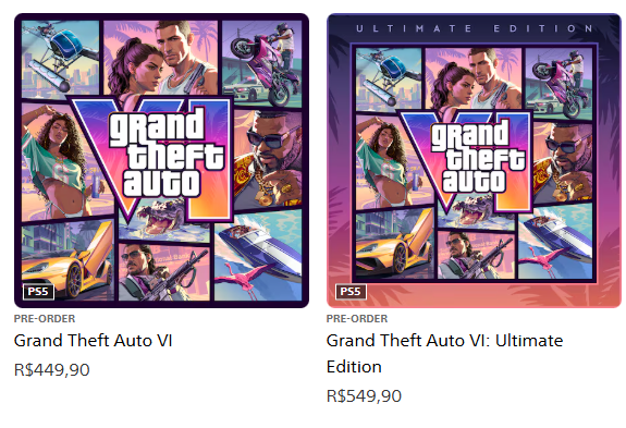 WILLYKF2's tweet photo. Consideram um preço na média? considerando que é um jogo EXCLUSIVO de nova geração?

minha opnião: achei que seria mais caro.

#GTAVI #GTA6 https://t.co/IabyHTdgDw