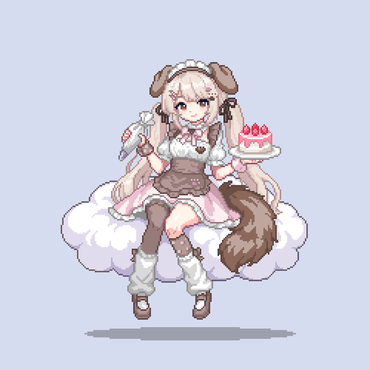 こいちゃん様　bb ブラウンドット 💙 Thanks for the commission @lattepawss 💙 I did plop then blub