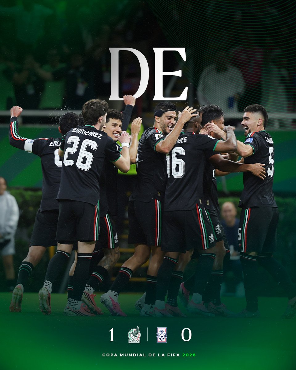 miseleccionmx's tweet photo. ¡Tres partidos, tres victorias por primera vez en la historia! 👏

Histórica Fase de Grupos de nuestra Selección. ¡Y estamos listos para los Dieciseisavos de Final! Nos vemos en el Estadio Ciudad de México, Incondicionales. 🔥

#SomosMéxico 💚🤍❤️ https://t.co/QuS3hiHMtg