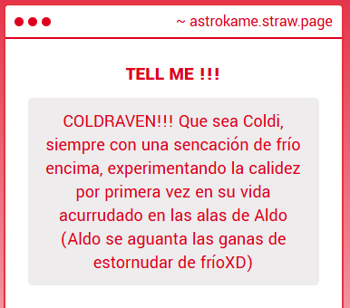 AstroKame's tweet photo. protegiendo al papu y aguantandose estronudar para q no los pillen  https://t.co/l1OgOyYr0Q #coldraven https://t.co/UYGjvxDiOJ