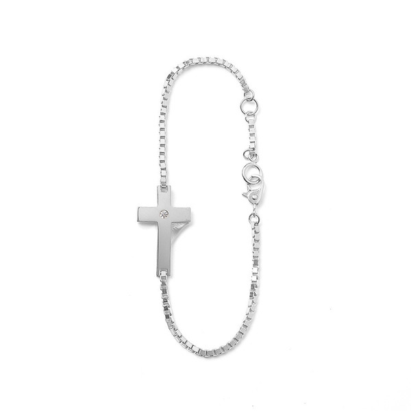 STUDIOSEVEN ブレスレット Pickup Item】 SV925 7cross Zirconia Point Bracelet ¥27,500 tax in