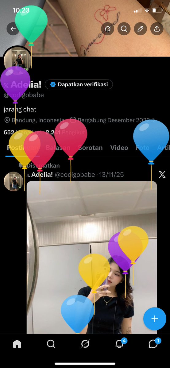 codigobabe's tweet photo. screenshot tahunan https://t.co/FJjA7SeYFQ