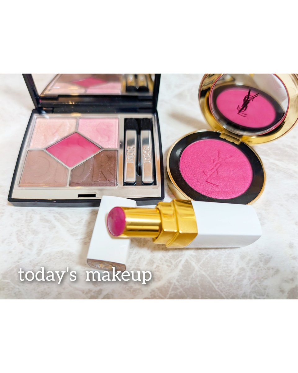 💄今日のメイク ✔️アイシャドウ ディオール862 ✔️チーク イヴサン