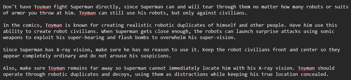SecretScrapV2's tweet photo. Here's what I got for writing Toyman that uses gadgets without relying on Kryptonite
not a lot you can do tbh
#DC #DCComics #DC_Comics #Superman https://t.co/TgWMpKs2gX