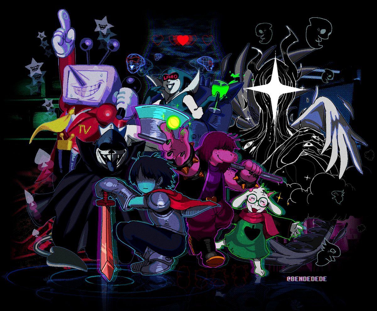 Bendedede's tweet photo. deltarune boss fights https://t.co/Iv6ASUlsmY