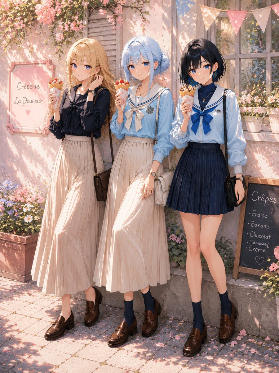 大人セーラー服ご試着 #プロンプト試着 #ChatGPTart