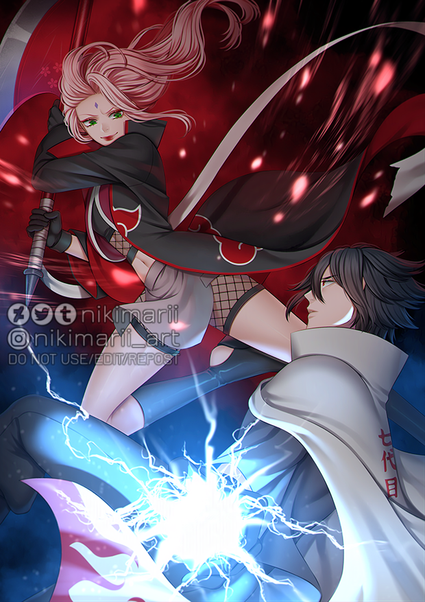 nikimarii's tweet photo. SSM Day 15: My Enemy / Akatsuki
[re-up]

#sasusaku #サスサク #ssmonth26 https://t.co/F9qEWNcSuF