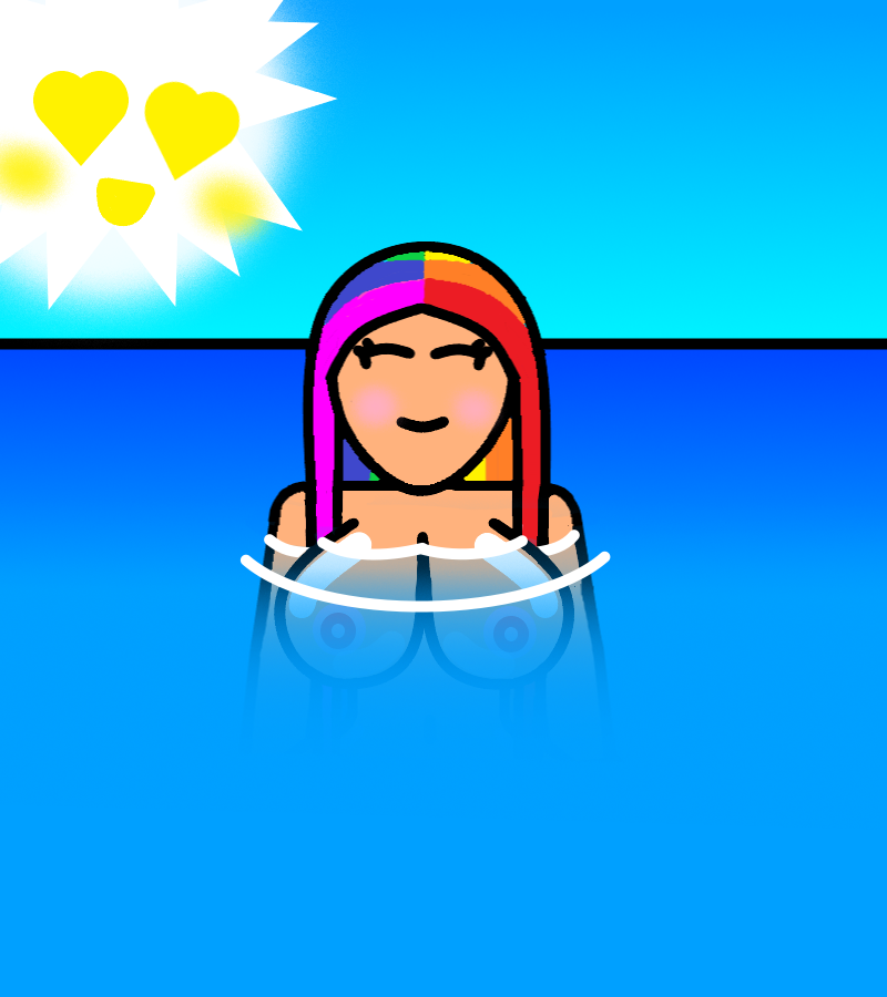 PinkSyrup_Heart's tweet photo. "Don't look too closely"
even the sun is staring at her https://t.co/lQ1NpAre8l