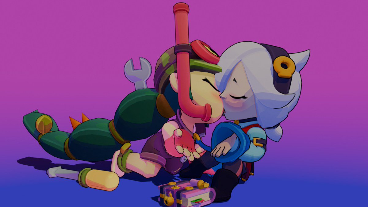 Bry_null's tweet photo. Colette x Alli ( 4/4 )
Un bonito beso  😍
#brawlstars
#brawlstarsColette
#brawlstarsAlli
#brawlstarsFanart https://t.co/UvuxHbGIre