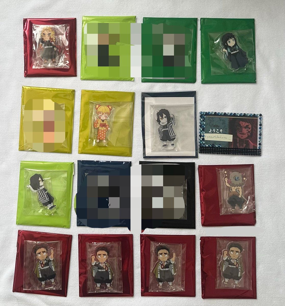 wasurekaketa_'s tweet photo. 【交換】鬼滅の刃 繋がる アクリルスタンド アクスタ ufotable カフェ
譲　煉獄.無一郎.伊黒.善子.伊之助.悲鳴嶼.蜜璃.義勇（画像1.2）

求　画像3 炭治郎.善逸.義勇
※再販分同士希望
郵送、よろしくお願いします🍀 https://t.co/x6Hn5Fwcl8