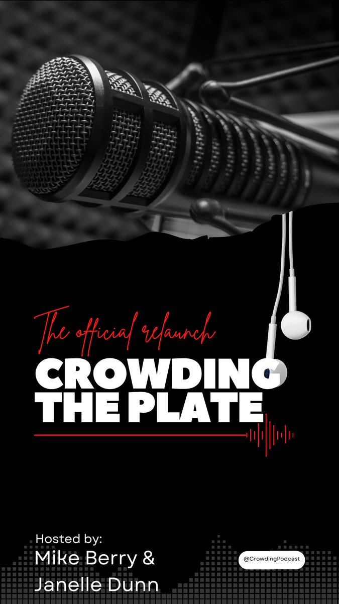 CrowdingPodcast's tweet photo. Youre not gonna want to miss this 😎
#crowdingtheplatepodcast @MichaelBerrySr @JanelleSue0912 https://t.co/fcwQgX6ayk