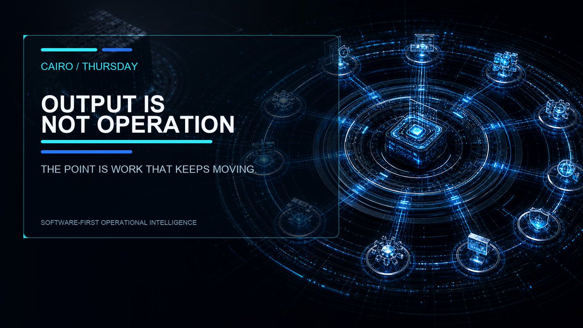 ColomboAi's tweet photo. Most AI still stops at output.
Cairo is built for the next step:
memory, ownership, handoffs, recovery, and execution.
The point is not better answers.
The point is work that keeps moving.
#ColomboAI #Cairo #AI #Tech #TechStartup #BusinessAutomation #Business #AutonomousOperations
https://t.co/TAv0Ci5zLw
https://t.co/8sEz9GNlzQ