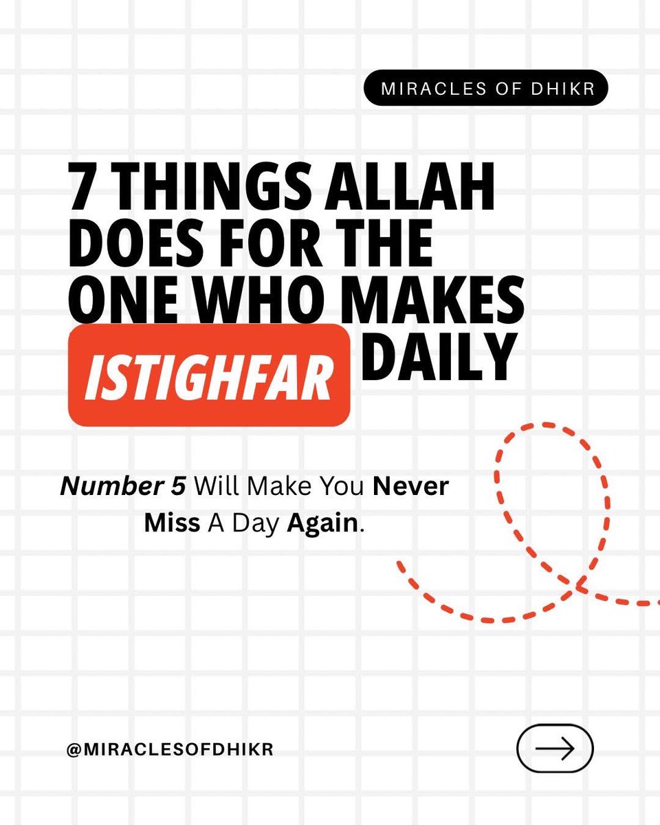 Miss_Halimatu's tweet photo. 7 things Allah does for the one  who makes istigfar daily 📌
THREAD 🧵 https://t.co/8eSPb4RmFa