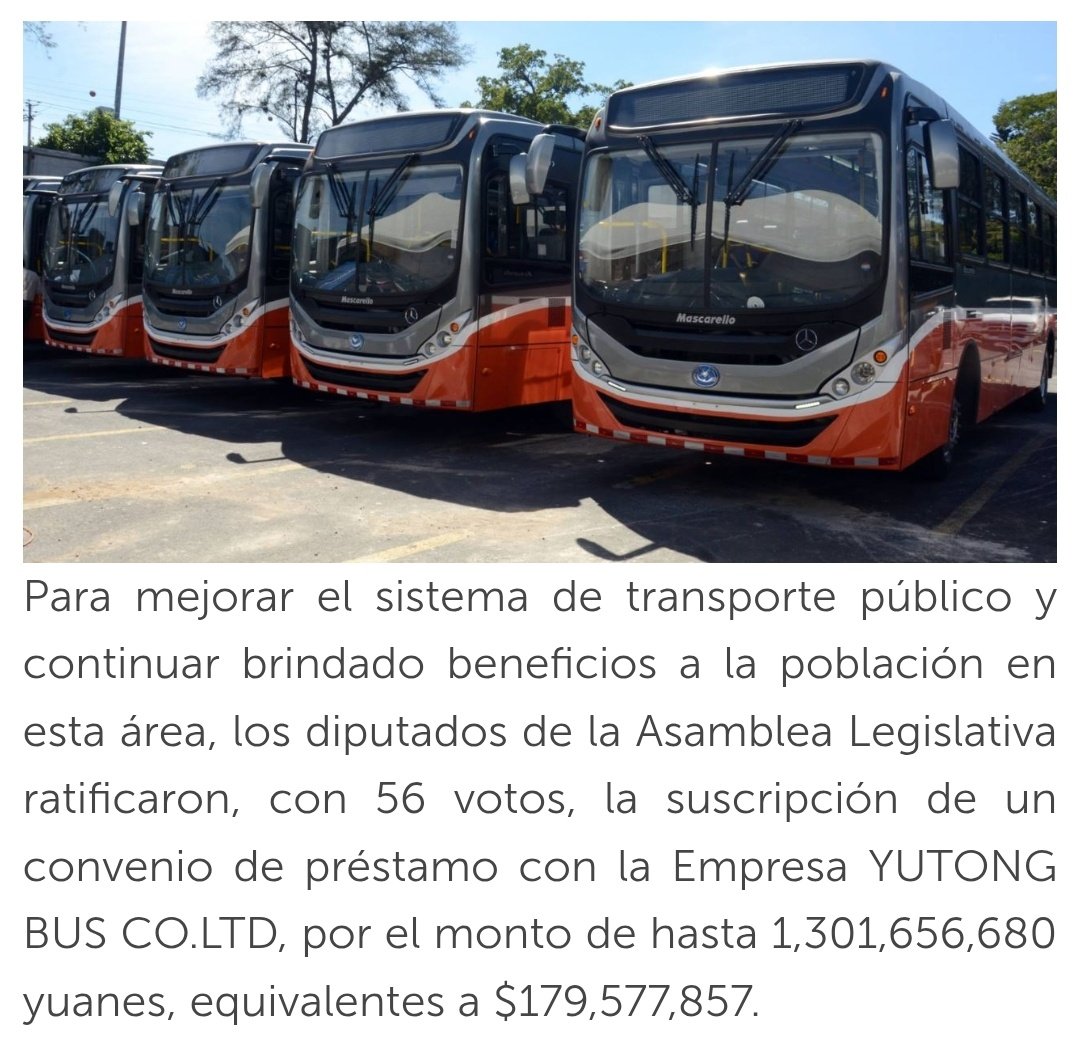 NinaKako77's tweet photo. 🚨 Alguien se acuerda de aquel préstamo por $179 millones para 1,500 buses chinos...ratificado en JULIO DEL 2024 🤔.

#QuéHacenConElPisto 
#ElSalvador https://t.co/41YVAHIsLl