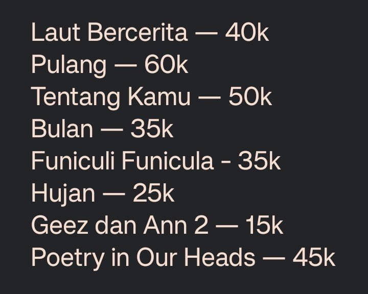 keytupat's tweet photo. #WTS Novel Preloved Ori ⭐

nego / tanya-tanya condi by DM yaa!  

📍Malang, Jawa Timur
#zonauang #prelovednovel https://t.co/Sn1htFZOko