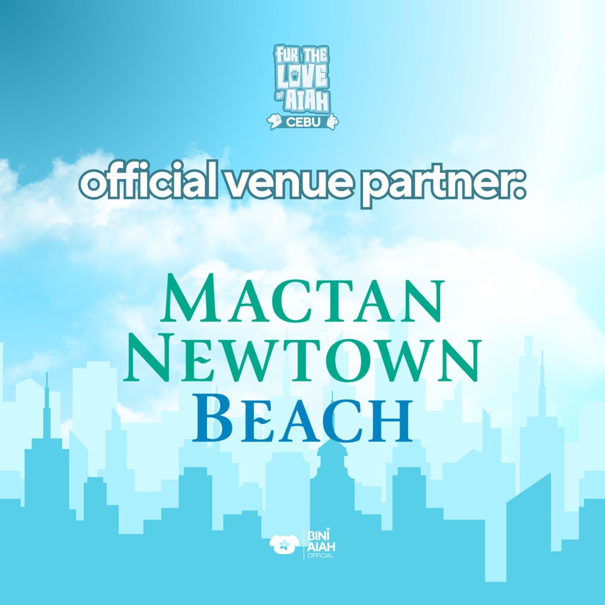 BiniAiahOFC's tweet photo. Introducing our official venue partners! ✨ 

Huge thanks to:
📍 The Mactan Newtown
📍 Mactan Newtown Beach
📍 Savoy Hotel
📍 Megaworld Lifestyle Malls

Together, we're setting the race village for an incredible experience! Don’t miss it 🩵 https://t.co/RWjxOVa4gD