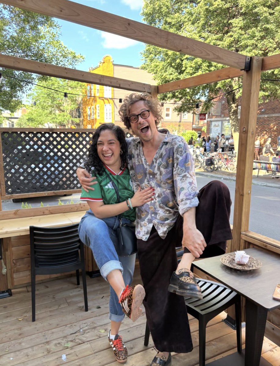 thegubenews's tweet photo. He has been spotted!!

📸: new photo of Matthew Gray Gubler with a fan in Montréal, Canada recently! https://t.co/VY7hukC1s5