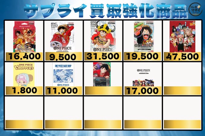 💥💥6/25(木)ワンピースカードサプライ買取💥💥💥 スタートデッキEX