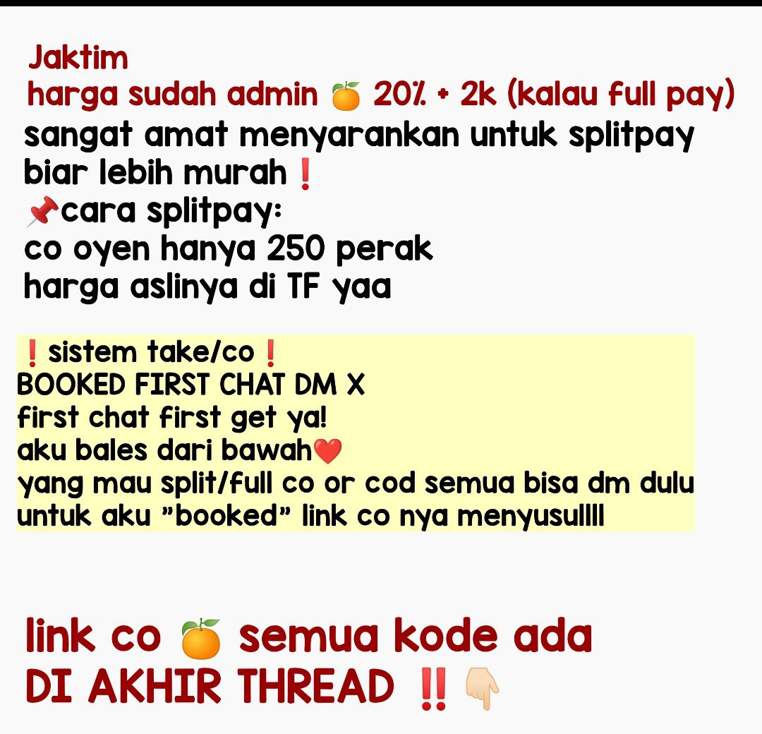 bobagvrll's tweet photo. Sabtu besok jam 7 mlm yaaa, sistemnya kaya kemaren gini 👇🏻 

pokonya waktu ku lagi upload lgsg DM ya yg mau di take, biar ku booked dulu bajunya, klo nunggu akhir di link 🍊 takut udh sold 🤧 https://t.co/ewbNdwf5Lr