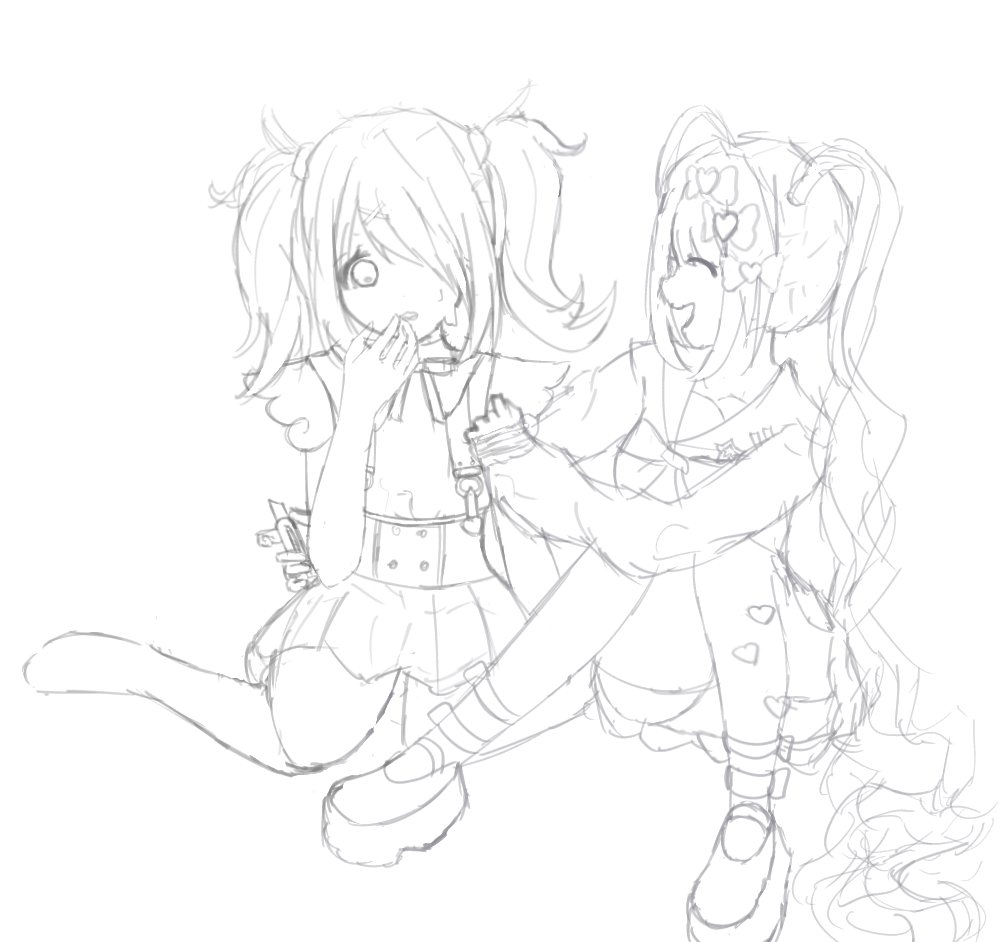 kimoruno's tweet photo. Sketch vs final🩸💉
#NEEDY_STREAMER_OVERLOAD #超てんちゃん #あめちゃん #artmoots https://t.co/1Kdrq2o3jn