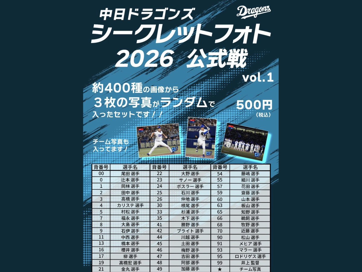 新商品情報🐨 ＼ 『シークレットフォト2026 公式戦』 500円(税込) 約