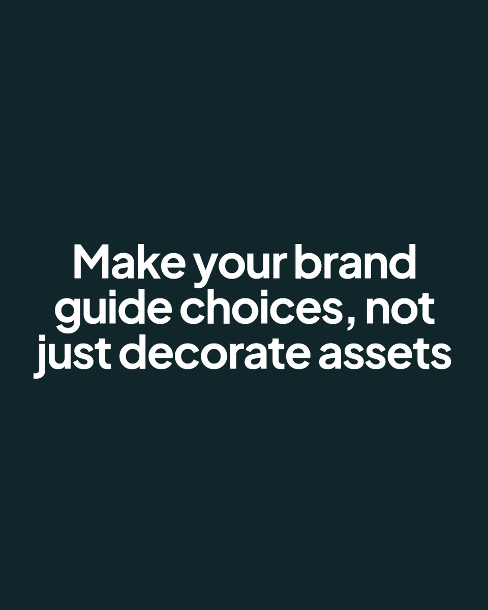 defyn_digital's tweet photo. A brand system should guide decisions, not just decorate assets. When your brand guides choices, every touchpoint stays consistent and impactful. Focus on function, not decoration.

https://t.co/ZKLOtPxH4V #webdevelopment #wordpress #shopify #creativeagency #webhosting https://t.co/aUiWDR6Twl
