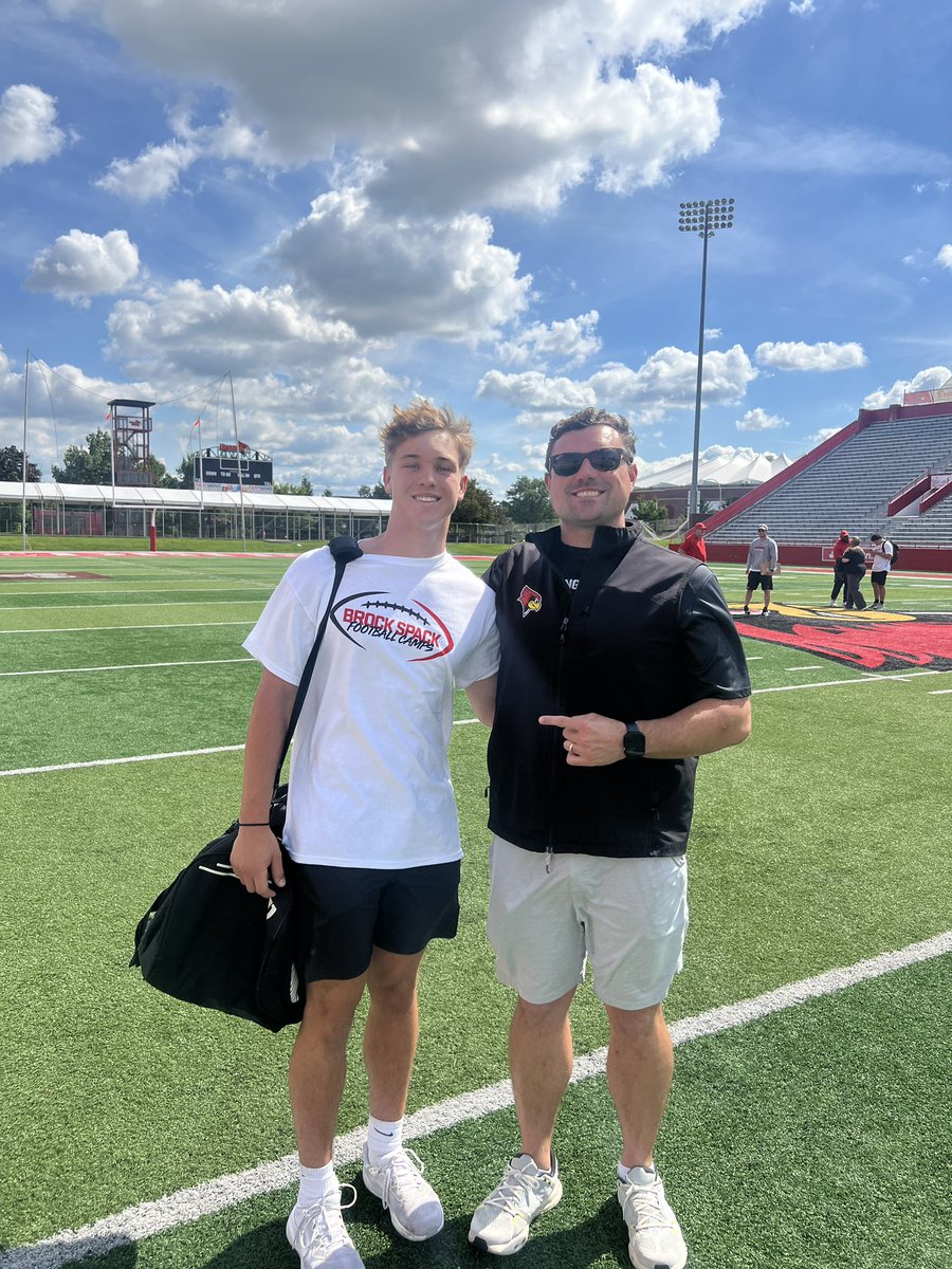 AidanC_17's tweet photo. Really enjoyed the Illinois State football camp this week!  It was a great time competing and meeting eveyone.  Thank you for having me, and hope to be back soon!  @CoachRobSnyder @Coach_Spack @CoachK_Stew @CoachNiekamp @RedbirdFB @RedbirdRecruits @novifootball @_TySparks12 @Coach_LPawloski @Coach_Hauk @CoachNorthNCSA @Coach_JSparks @nxtlvlspeclstAW