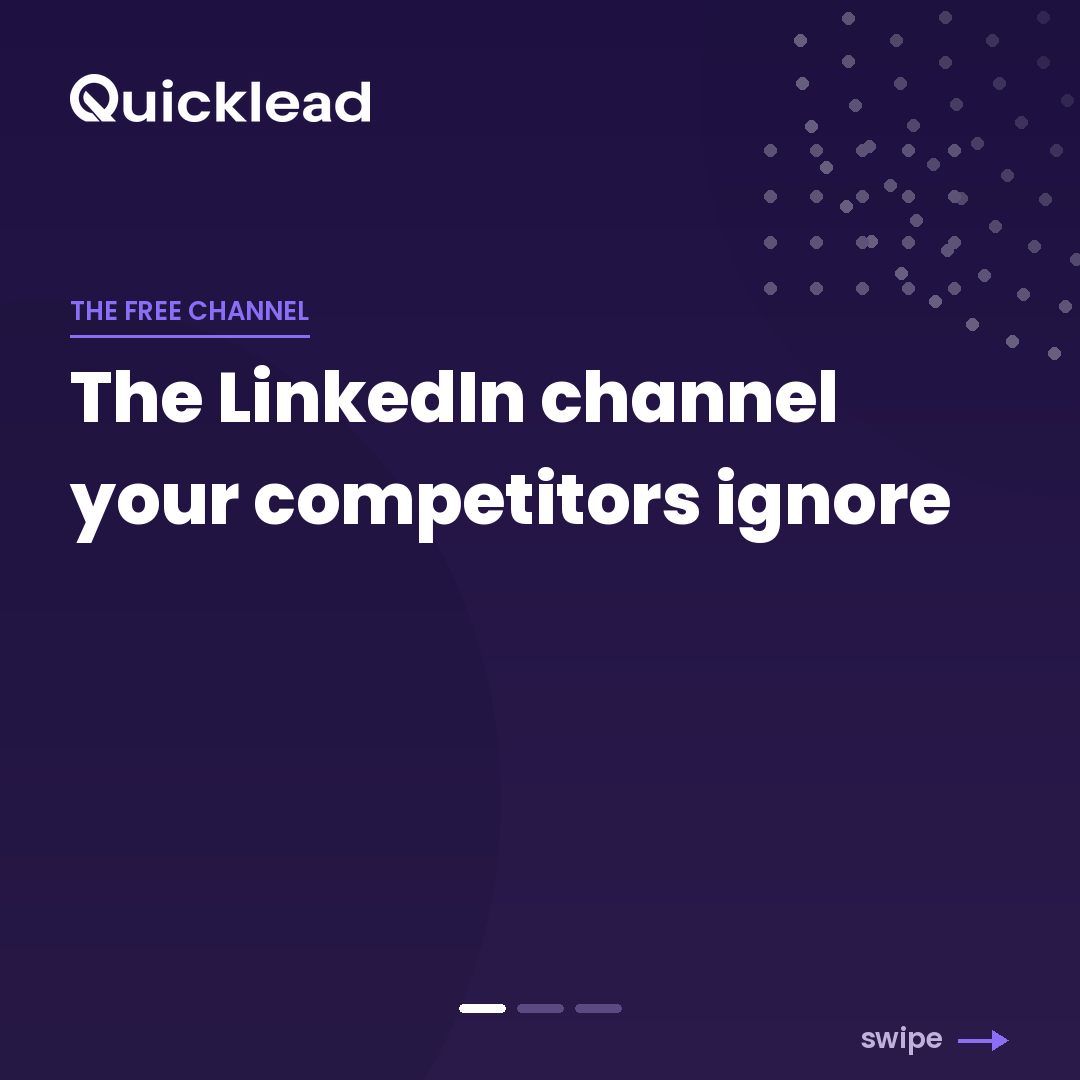 quicklead_io's tweet photo. The free LinkedIn channel competitors ignore 👀

18–25% of Premium users have Open Profile = message them FREE, no InMail credit.

Quicklead auto-detects them. 🎯

#LinkedInAutomation #SalesHacks https://t.co/x6J5Dv6sW1