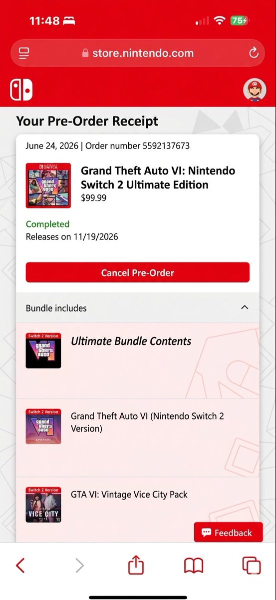 AxleDavis's tweet photo. @GTAVI_Countdown I am so damn pumped, already locked down my copy https://t.co/HaRFeqKpz8