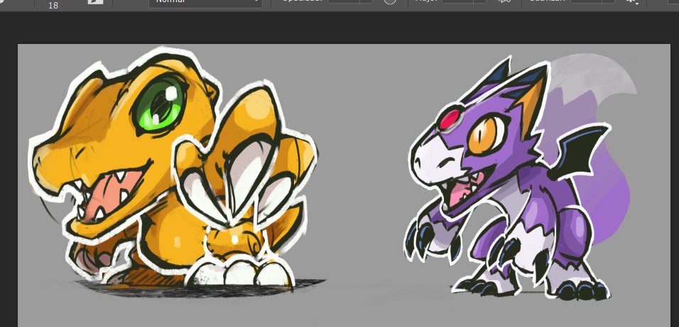 facuq_art's tweet photo. some sketches from digimon

agumon and dorumon 😺🫶

#wip #beatbreak #digimon https://t.co/MI1K6Tu1hq