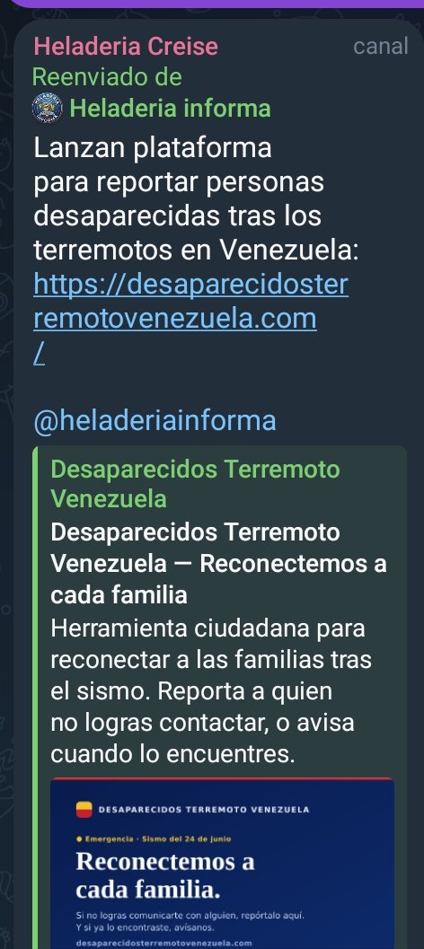 DespertarNVen's tweet photo. @JPAFS John hicieron una página para que encuentreen a los desaparecidos 

Por favor difundan 

https://t.co/MblkJpctFY https://t.co/JQpfLQL48s