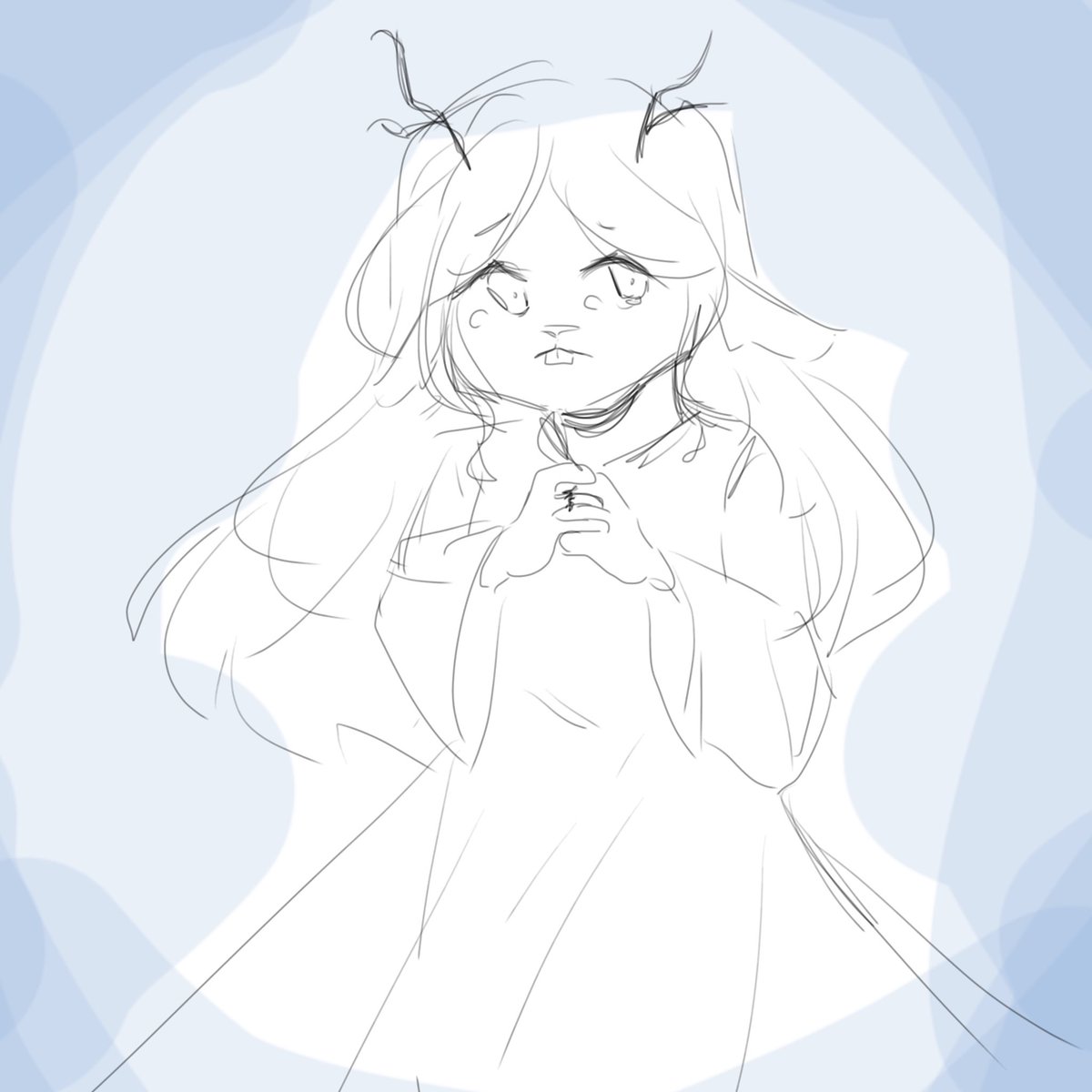 _krrsu's tweet photo. My ipad broke so i decided to draw quick doodle of Noelle (by memory-) before I play deltarune,,

Oh boi! i sure do hope nothing bad happens! https://t.co/QSBGDIaA1C