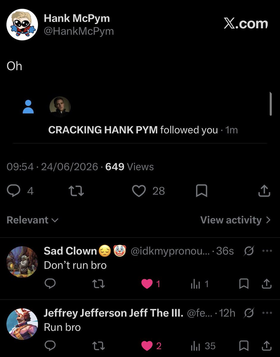 Hank McPym tweet media