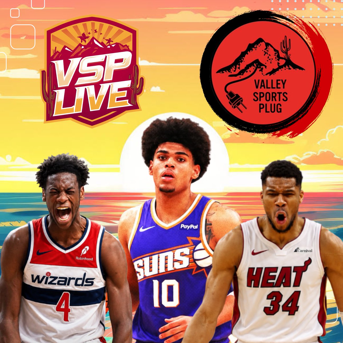 AZ_VSP's tweet photo. Koa Peat Stays In Arizona, 2026 NBA Draft Reactions &amp; Giannis To Vice City?!? ⬇️
https://t.co/KlqvnVPoaS https://t.co/08WJxhsDnG