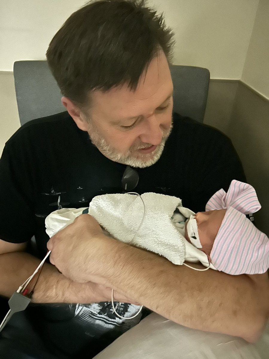 mdwhite74's tweet photo. I’ve lived approximately 19,000 days. Today is one my favorite days ever. One that I will not forget. We were able to hold Lucy today. She is doing well! Advancing well and showing a lot of spunk. God has big plans for this kid! https://t.co/O1ZsB9Olvl