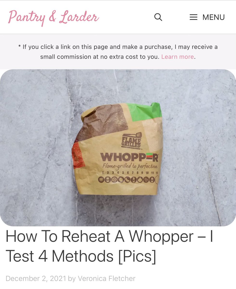 whimsycal's tweet photo. i love AI-less internet coz then i could find this piece of wisdom written in 2021 by a lady who really went out there to reheat a whopper 4 times just to say once and for all what the best method is https://t.co/yQUMVOoK82