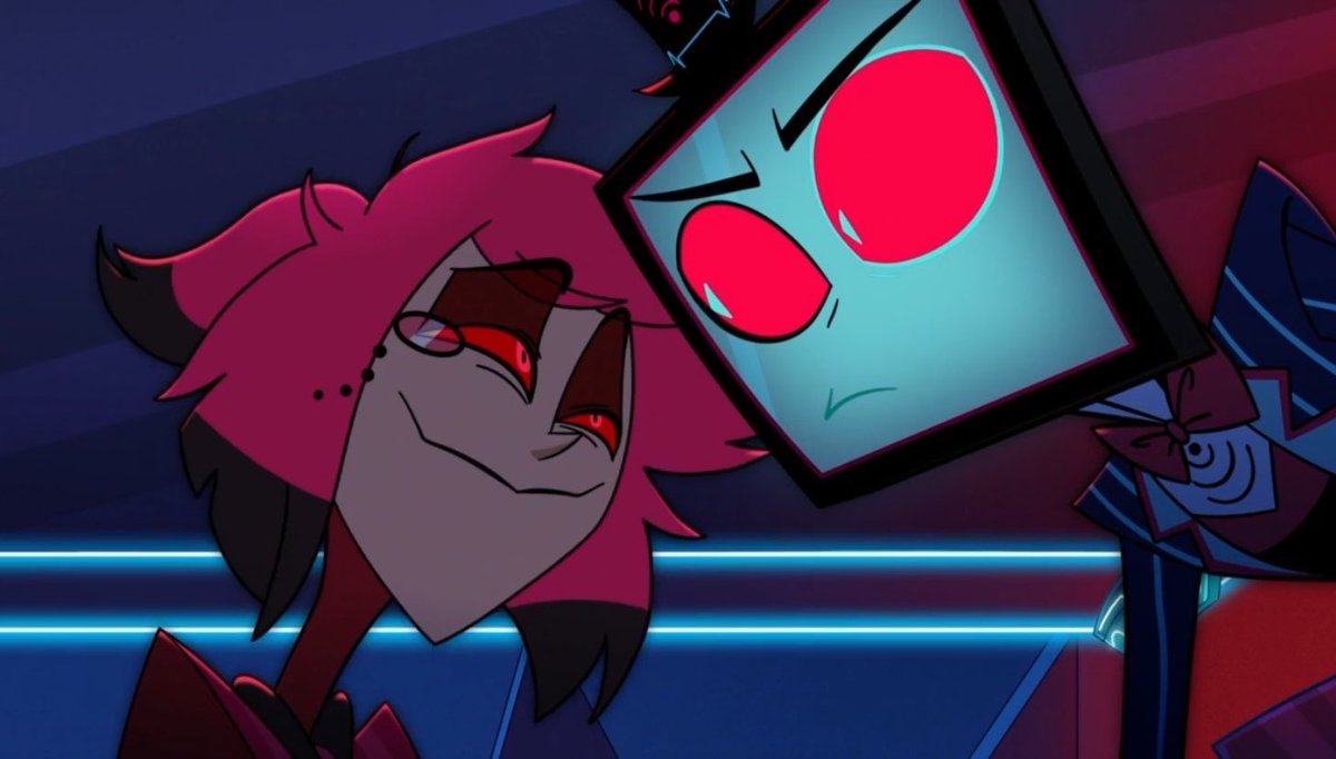 roisin0S's tweet photo. Alastor’s always so irritated by Vox’s powerful leader facade, but looks so happy and entertained when he lets his true feelings and insecurities come through. He just wants to see the real Vox, he doesn’t appreciate Vox’s attempts to impress him https://t.co/mteEkGC89p
