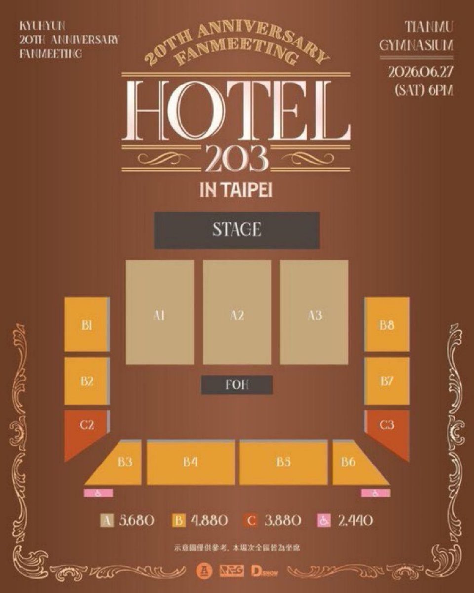 LisaGreTAsi's tweet photo. 🎟️ [양도] 🎟️

KYUHYUN 20th Anniversary Fanmeeting
〈Hotel 203〉 IN TAIPEI 🇹🇼

🗓️ 2026년 6월 27일

🎫 양도 가능 좌석
🔹 ZONE A
🔹 ZONE B

🌍 해외 팬 구매 가능
⚡ 빠른 양도 가능

💌 문의는 DM 부탁드립니다.

#규현
#KYUHYUN
#KYUHYUN20thAnniversaryFanmeeting
#Hotel203 https://t.co/cDagjHvOPx